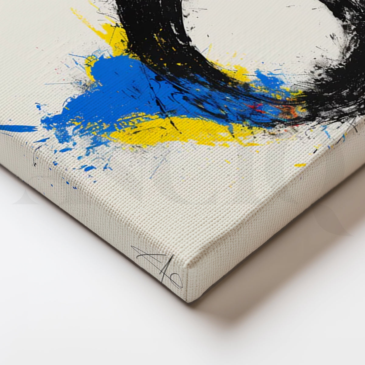 Enso Burst Canvas Painting for Living Room – Asha Art Studio – Image 2