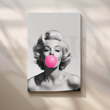Bubblegum Icon Canvas Painting for Living Room – Asha Art Studio