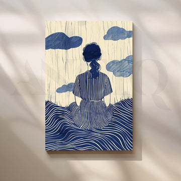 Rainy Reflection Bohemian Poster – Asha Art Studio