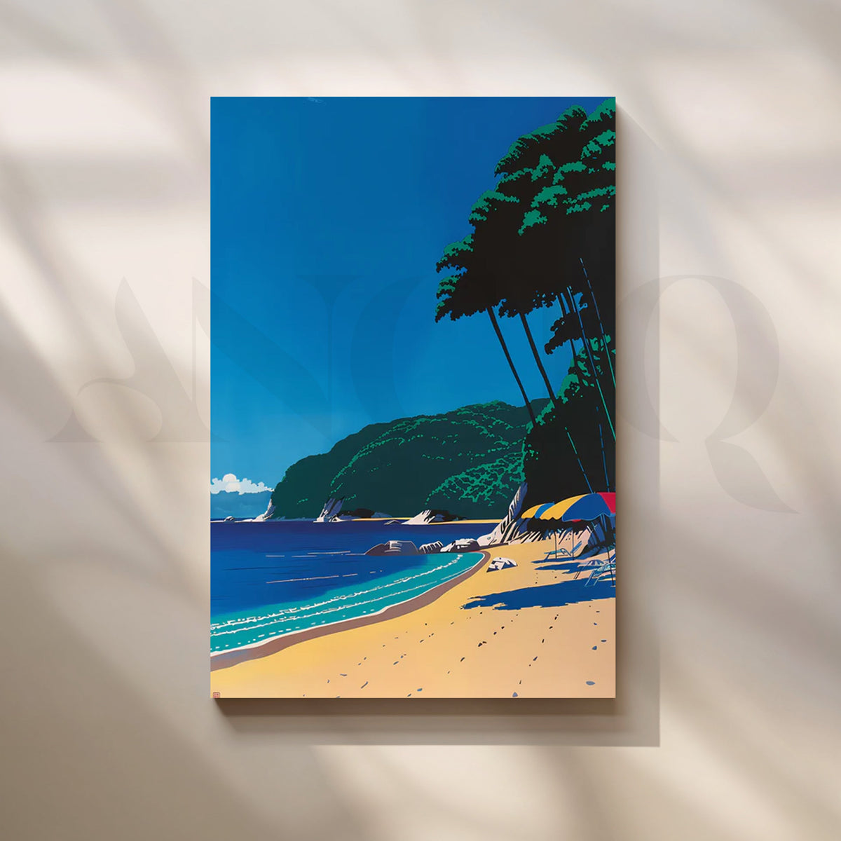 Tropical Beach Bliss Wall Pop Art – Asha Art Studio