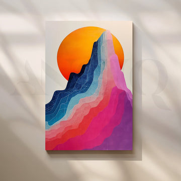 Gradient Peaks Canvas Artwork – Asha Art Studio