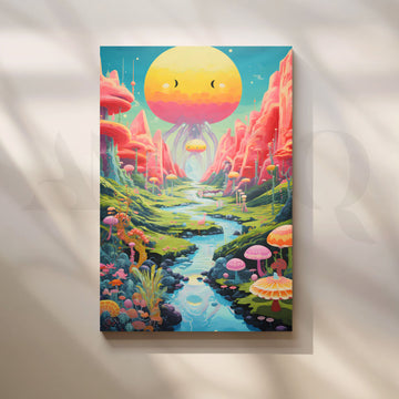 Candy Cosmos Valley Canvas Pop Art – Asha Art Studio