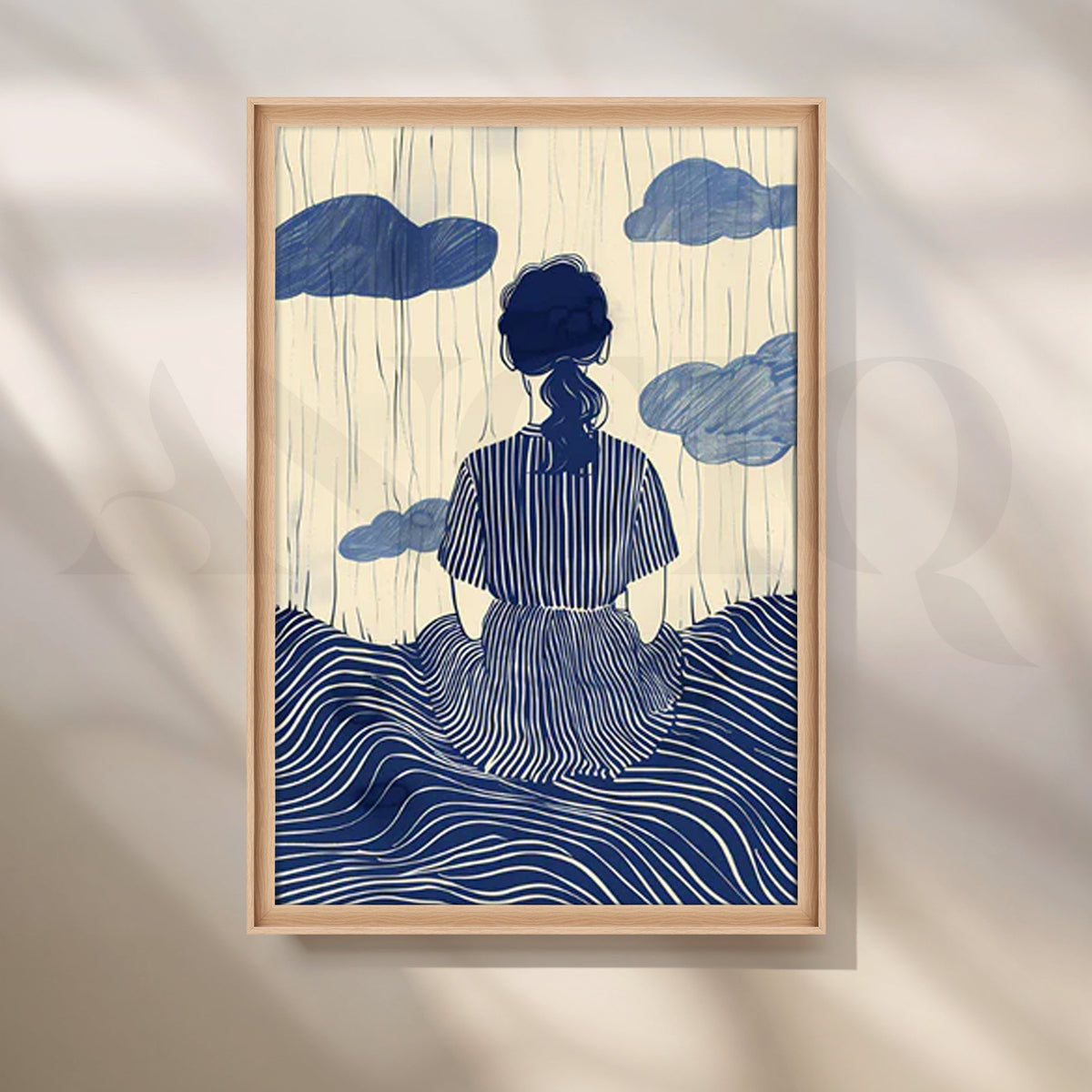 Rainy Reflection Bohemian Poster – Asha Art Studio – Image 5