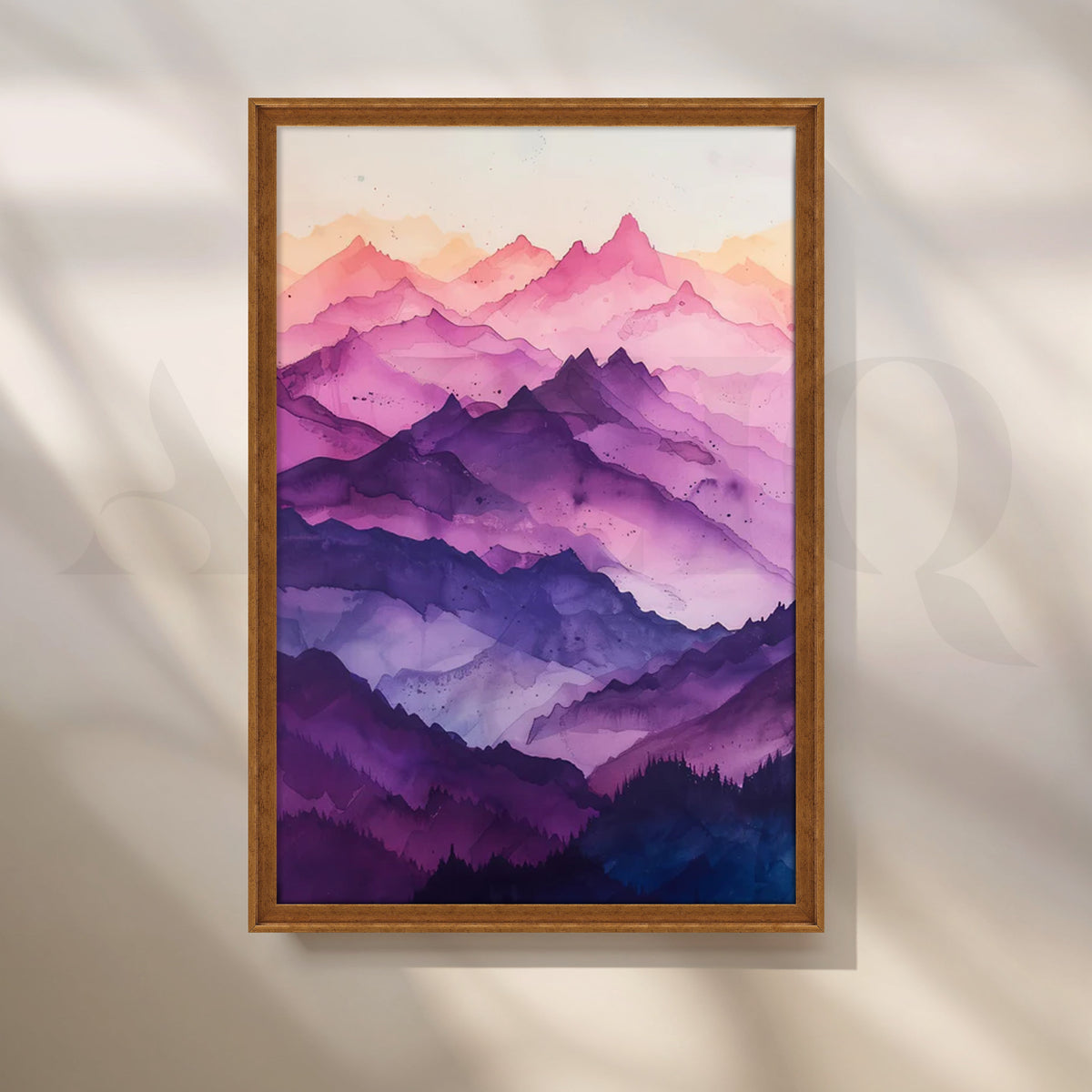 Purple Mountain Hues Artwork – Asha Art Studio – Image 6