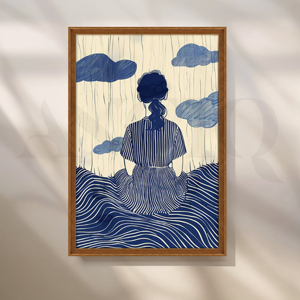 Rainy Reflection Bohemian Poster – Asha Art Studio – Image 6