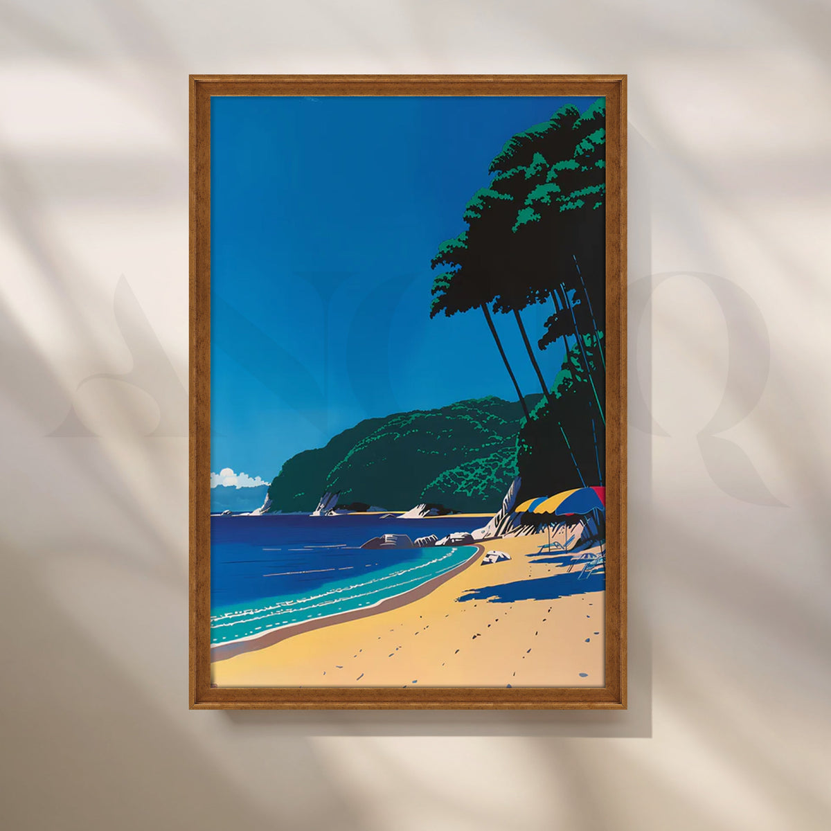Tropical Beach Bliss Wall Pop Art – Asha Art Studio – Image 6