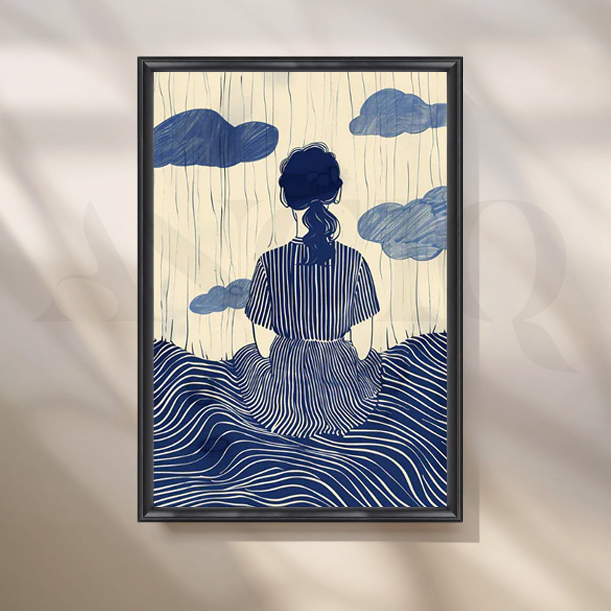 Rainy Reflection Bohemian Poster – Asha Art Studio – Image 3
