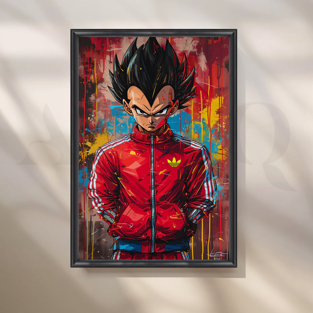 Saiyan Street Style Canvas Artwork – Asha Art Studio – Image 3