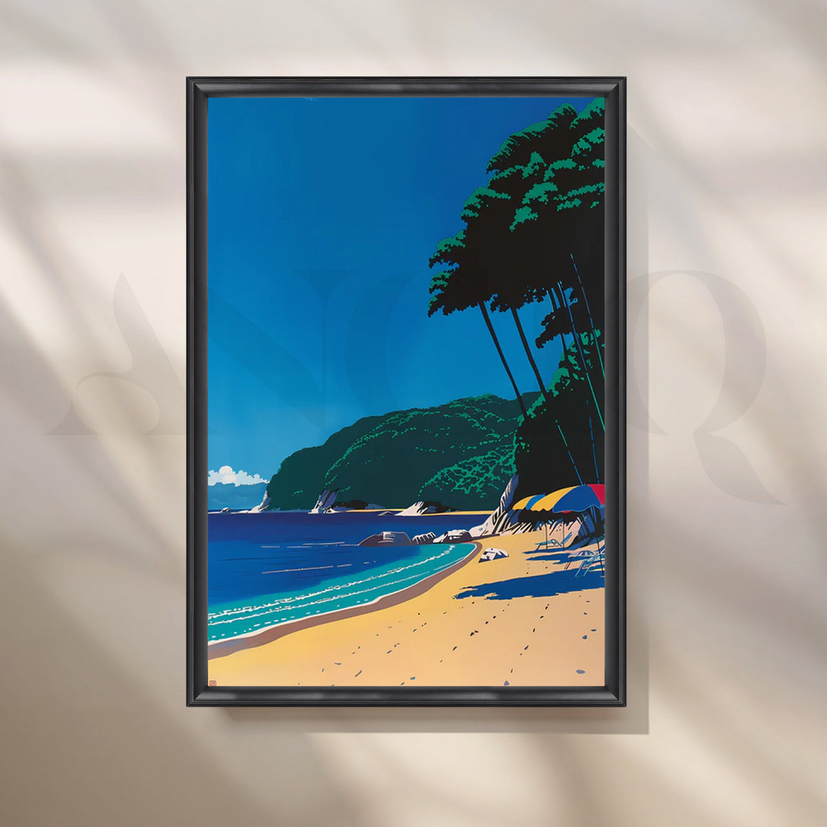 Tropical Beach Bliss Wall Pop Art – Asha Art Studio – Image 3