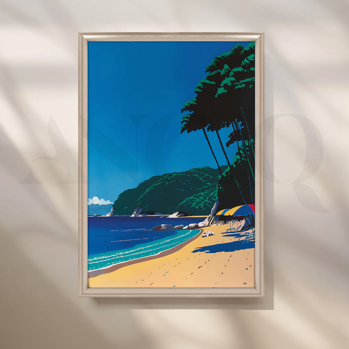 Tropical Beach Bliss Wall Pop Art – Asha Art Studio – Image 4