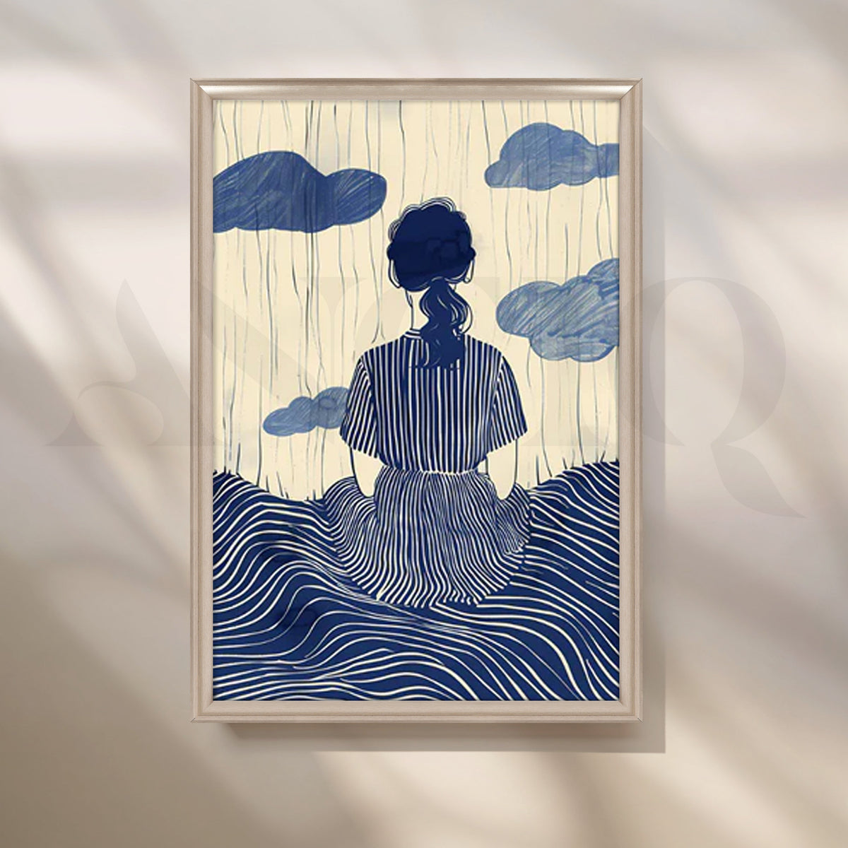 Rainy Reflection Bohemian Poster – Asha Art Studio – Image 4