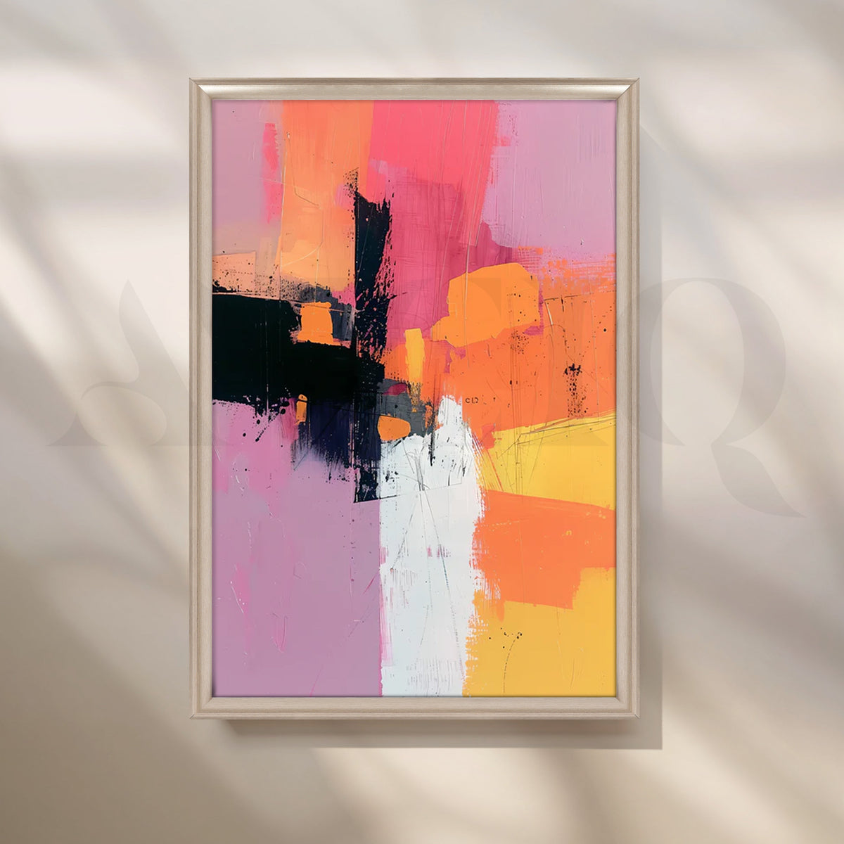 Sunset Fragments Canvas Painting for Modern Living Room – Asha Art Studio – Image 4