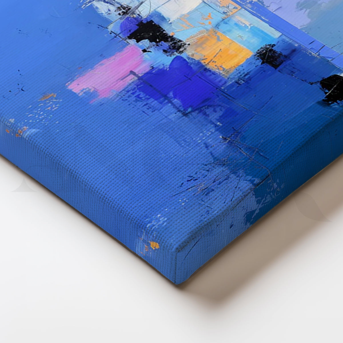 Azure Horizon Canvas Painting for Coastal Living Room – Asha Art Studio – Image 2