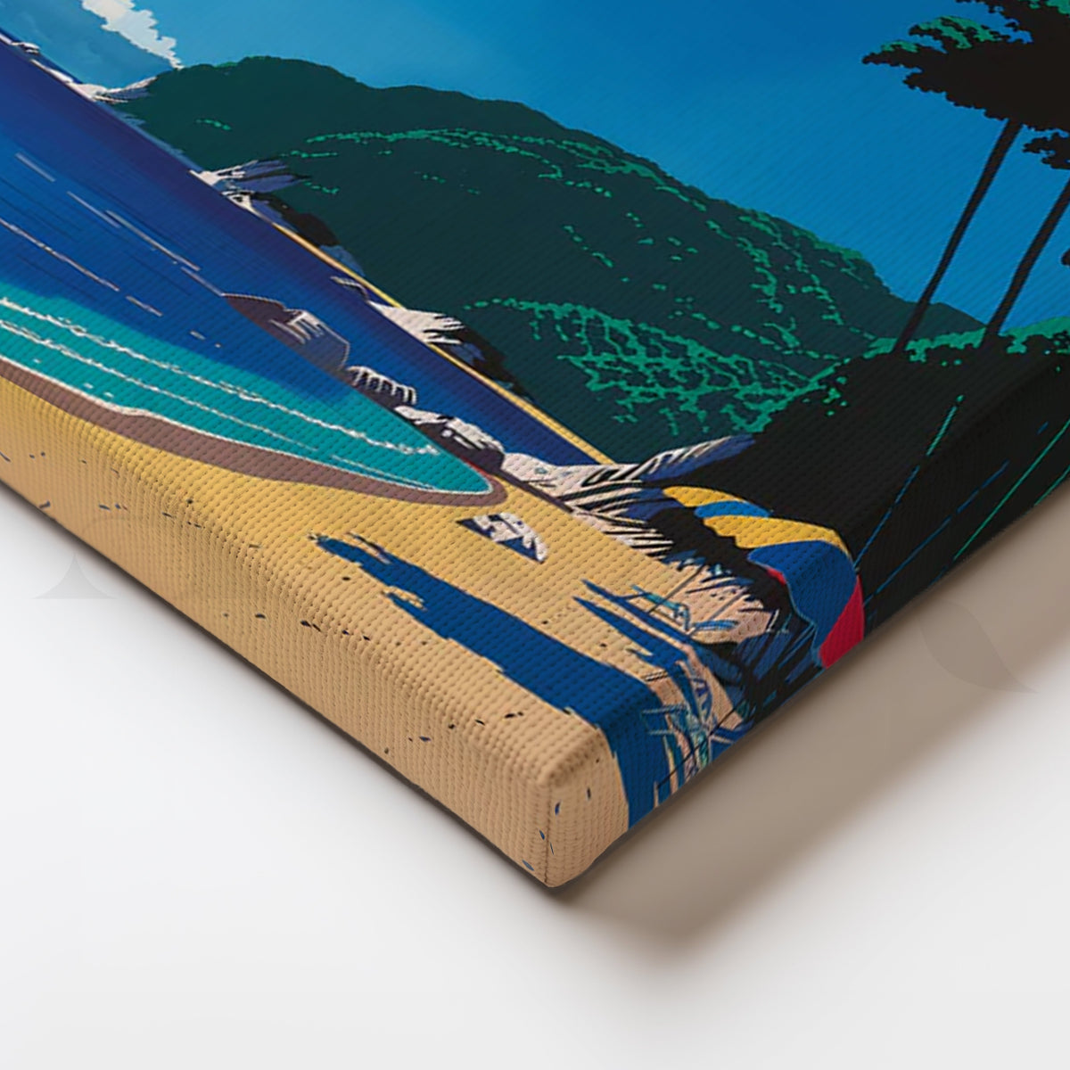 Tropical Beach Bliss Wall Pop Art – Asha Art Studio – Image 2