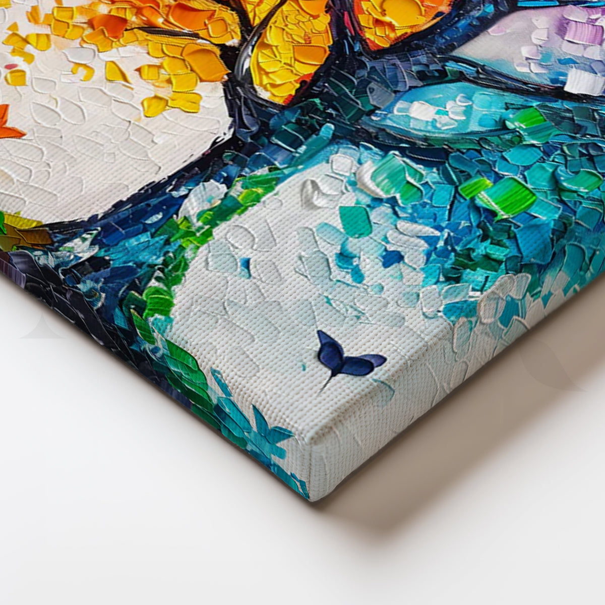 Spectrum Mosaic Tree Canvas Painting for Living Room – Asha Art Studio – Image 2