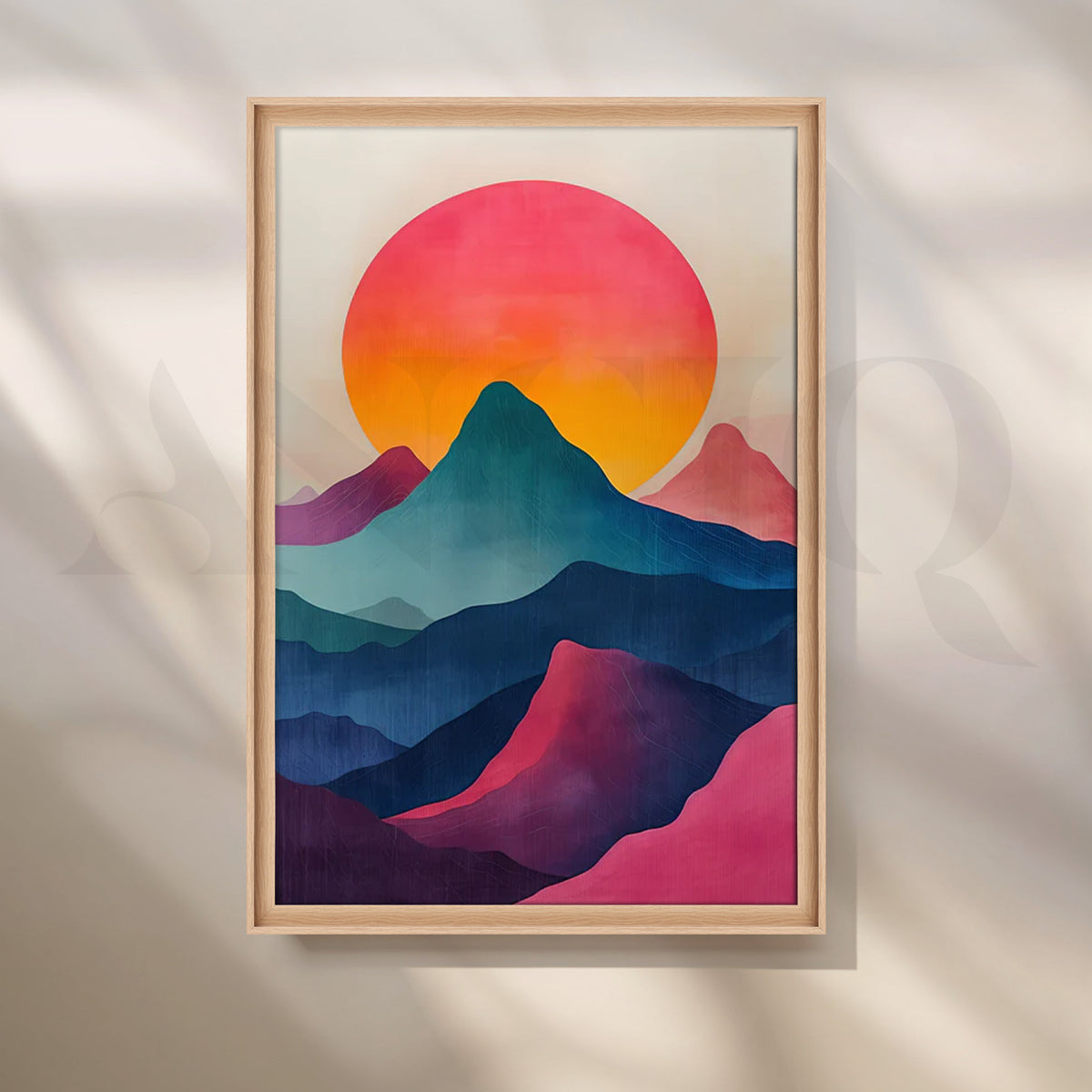 Sunrise Over Layers Canvas Artwork – Asha Art Studio – Image 5