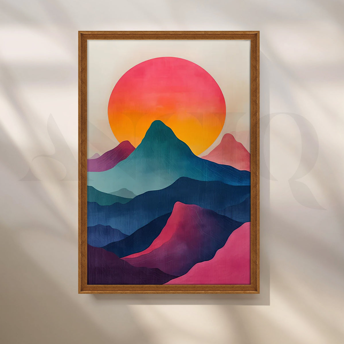 Sunrise Over Layers Canvas Artwork – Asha Art Studio – Image 6