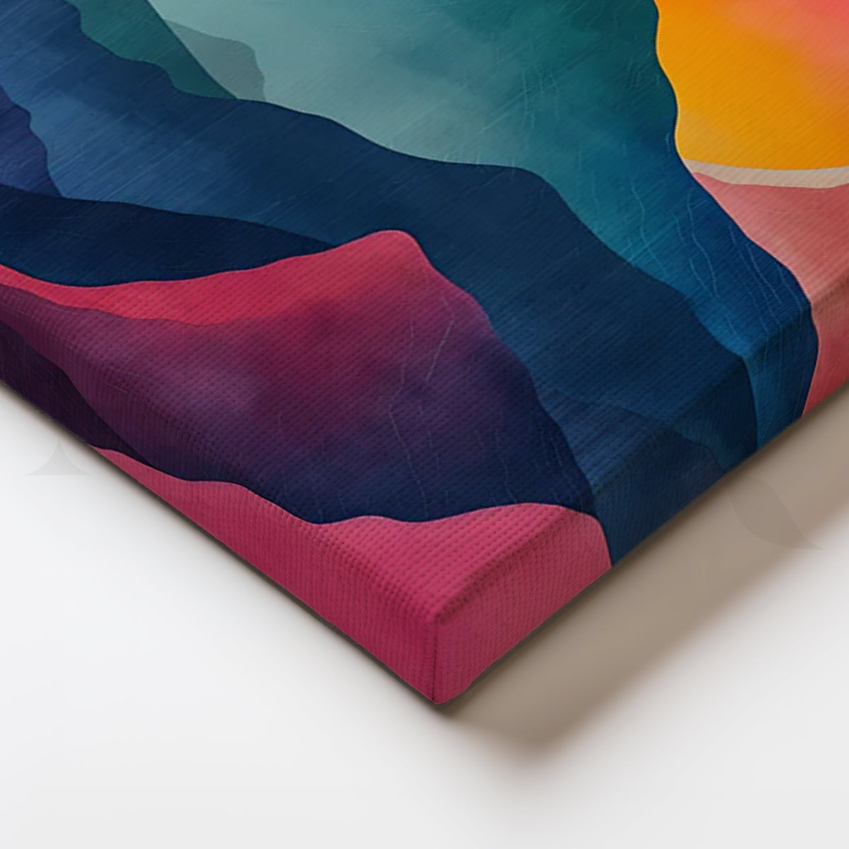 Sunrise Over Layers Canvas Artwork – Asha Art Studio – Image 2