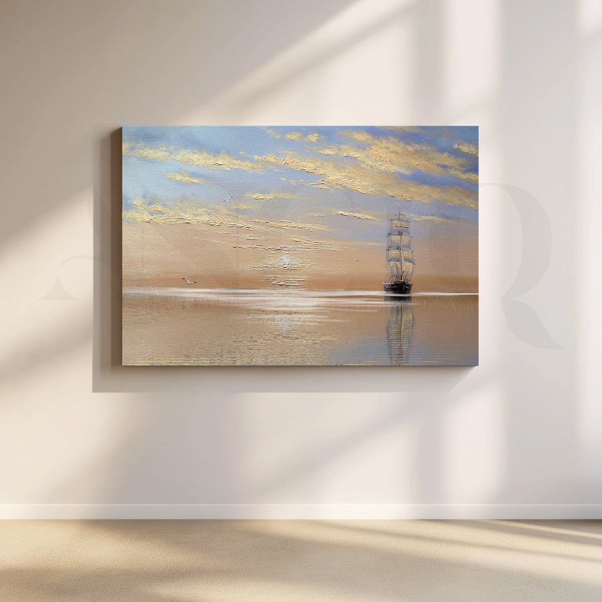 Lone Voyager Canvas Wall Artwork – Asha Art Studio