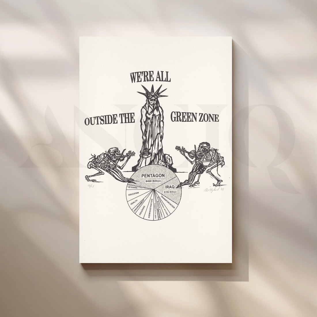 Outside the Green Zone Canvas Artwork – Asha Art Studio