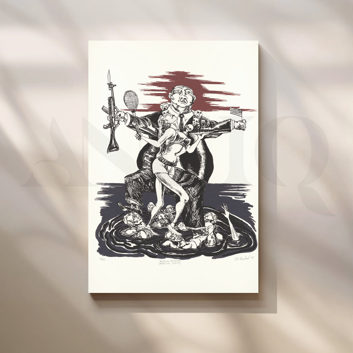 American Beast Canvas Artwork – Asha Art Studio