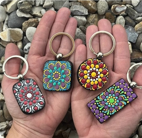 Hand-painted keychains