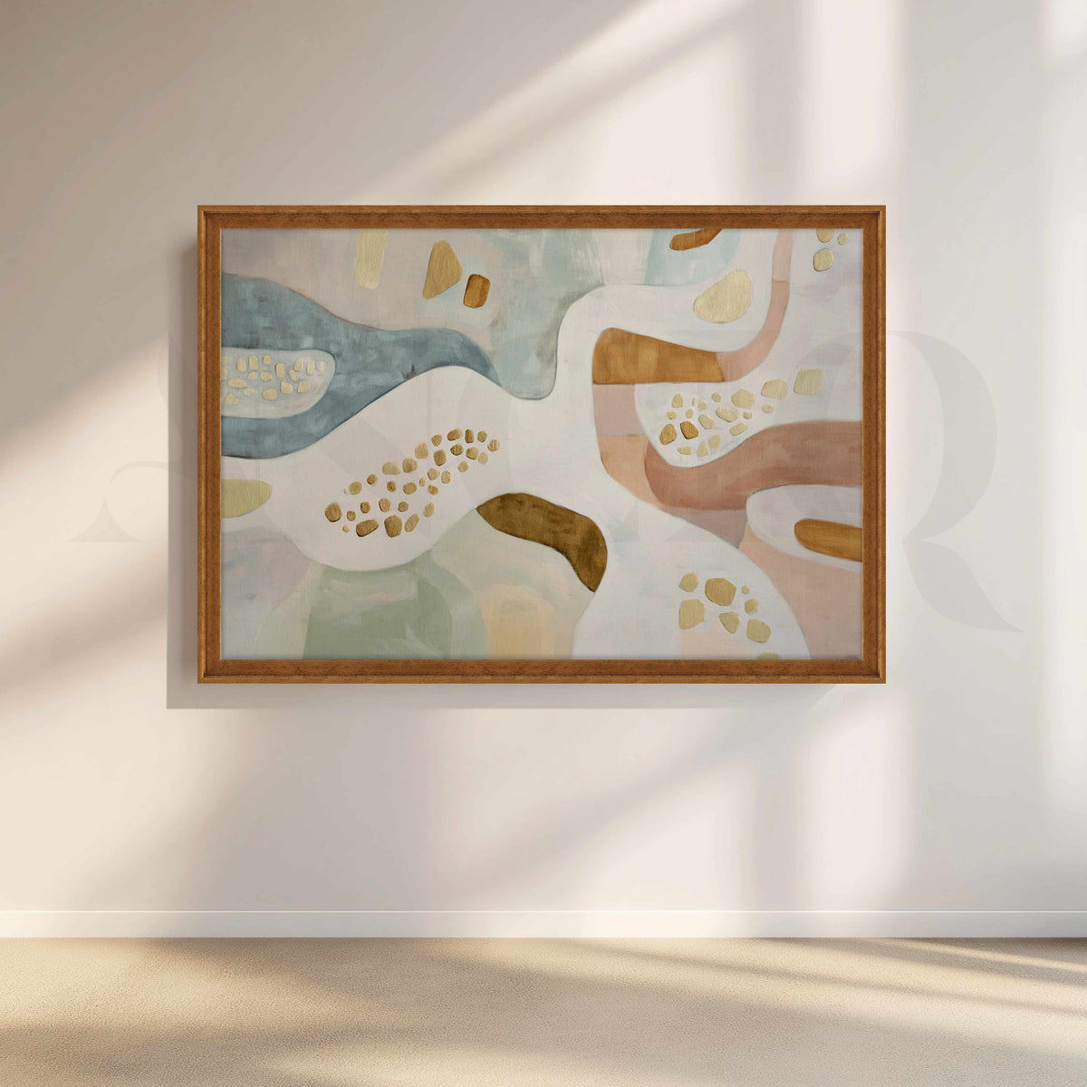 Pastel Organic Abstract Canvas Artwork – Asha Art Studio – Image 6