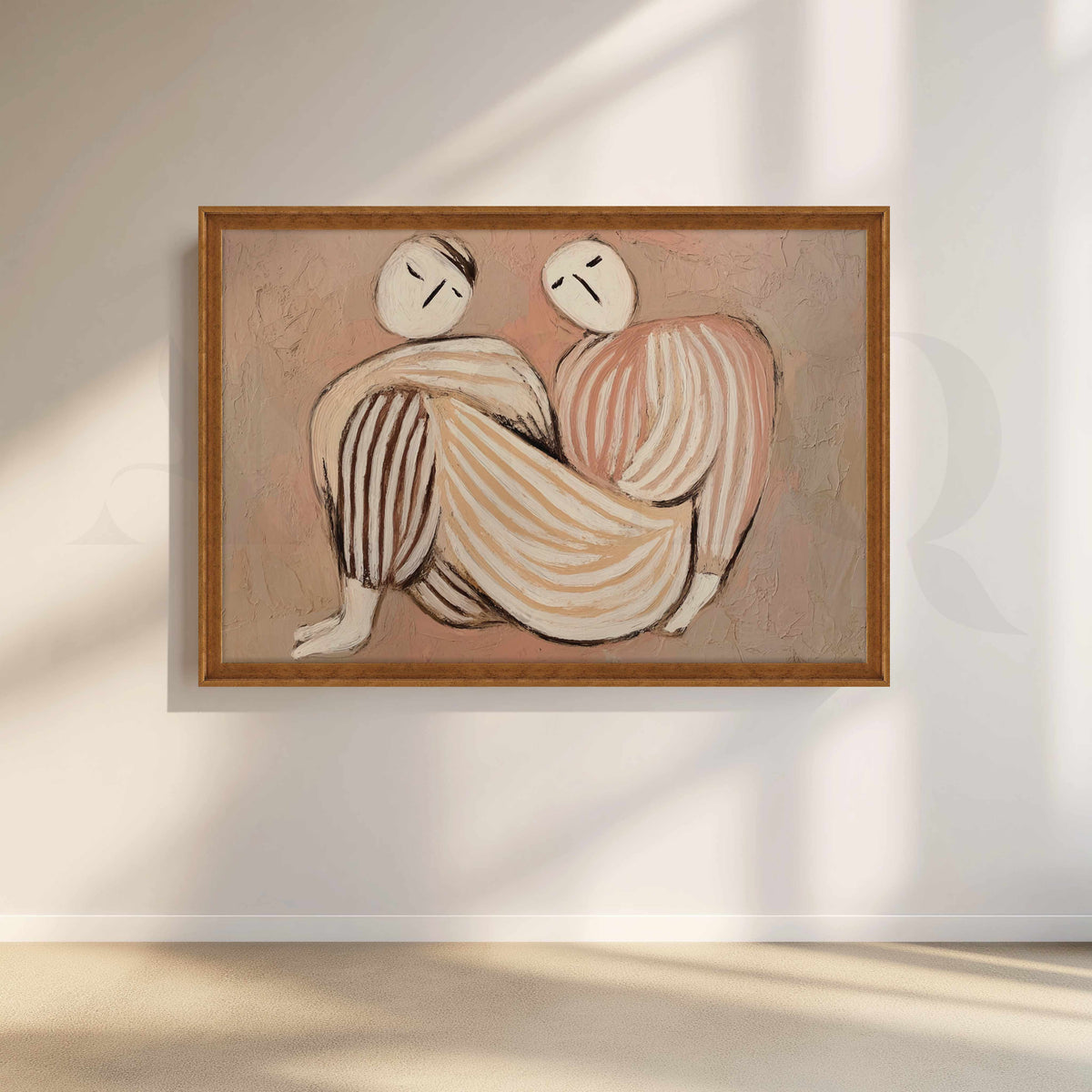 Minimal Figurative Abstract Canvas Artwork – Asha Art Studio – Image 6