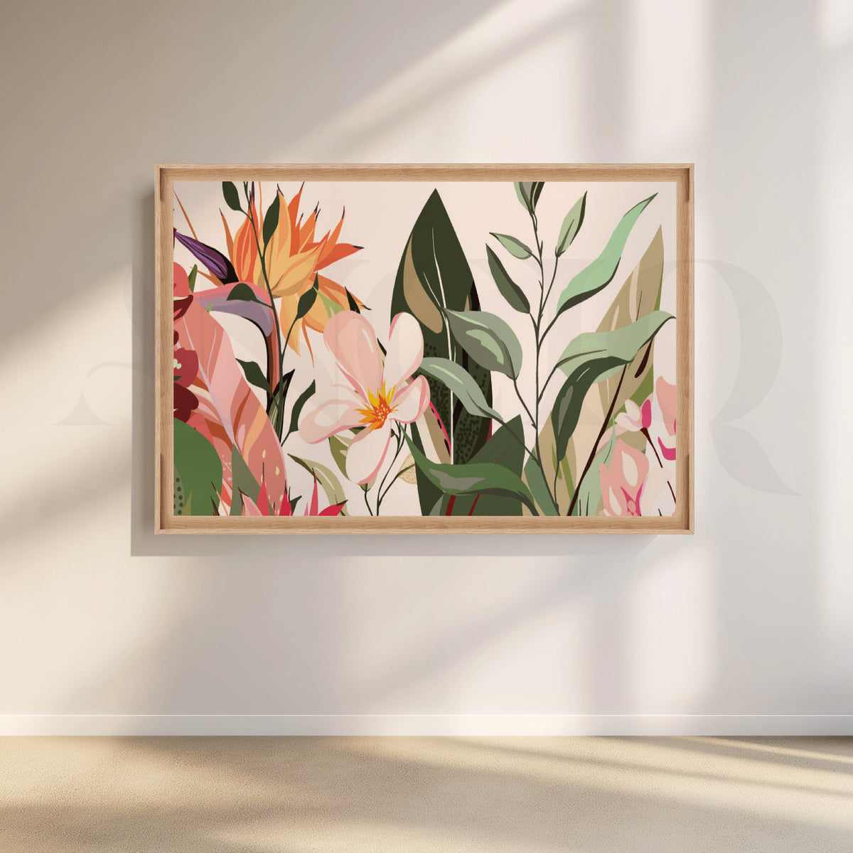 Peony Whispers Canvas Wall Artwork – Asha Art Studio – Image 5