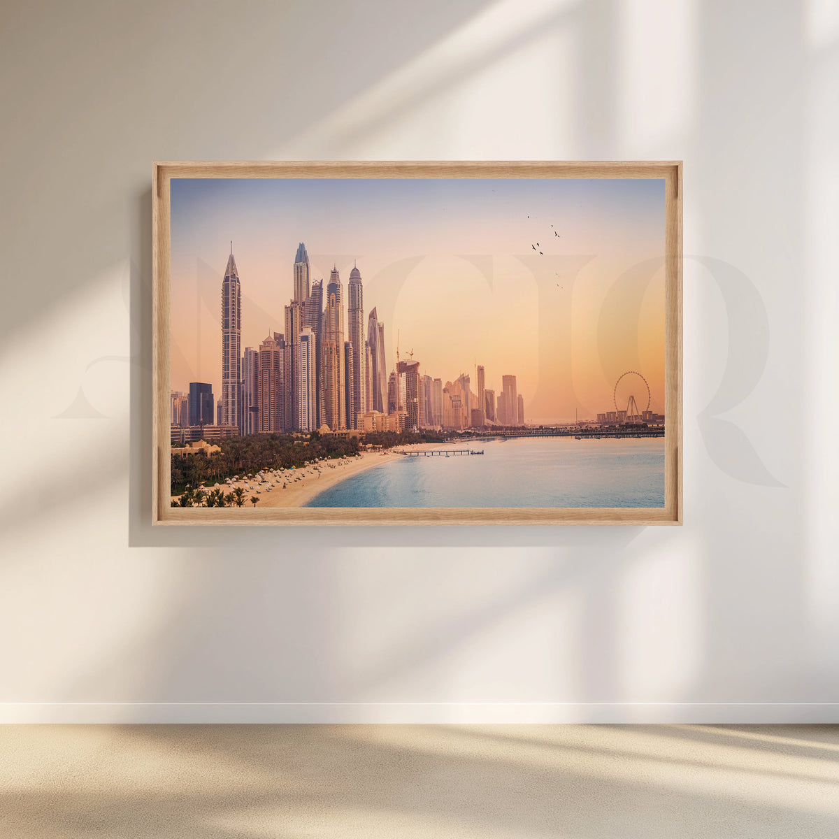 Coastal Cityscape Canvas Artwork – Asha Art Studio – Image 5