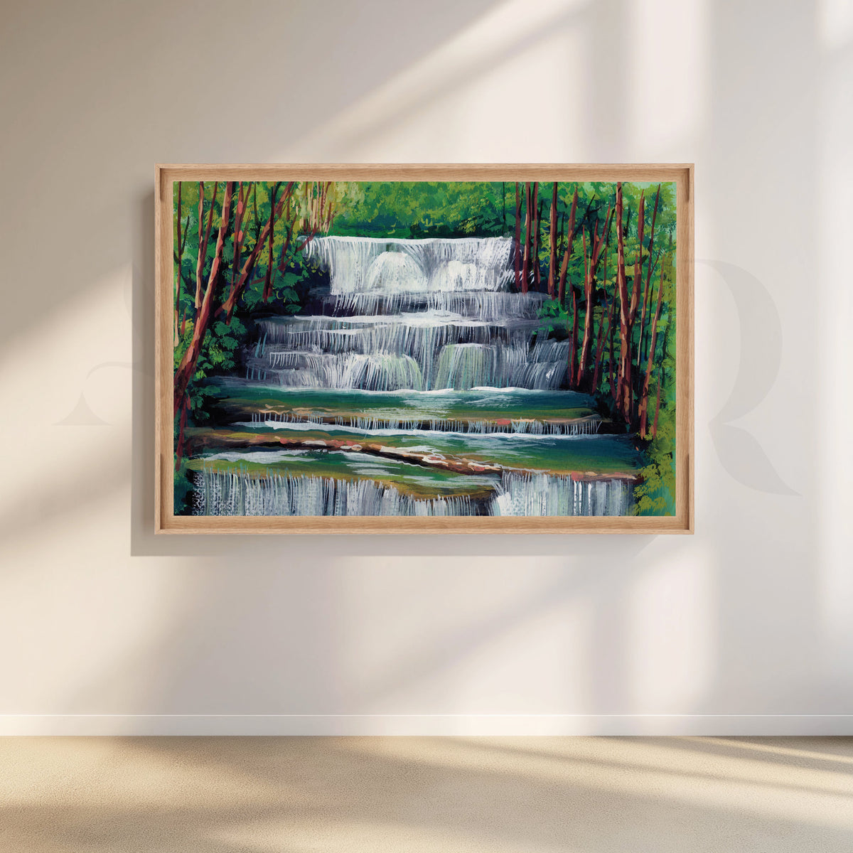 Tranquil Oasis Canvas Artwork – Asha Art Studio – Image 5