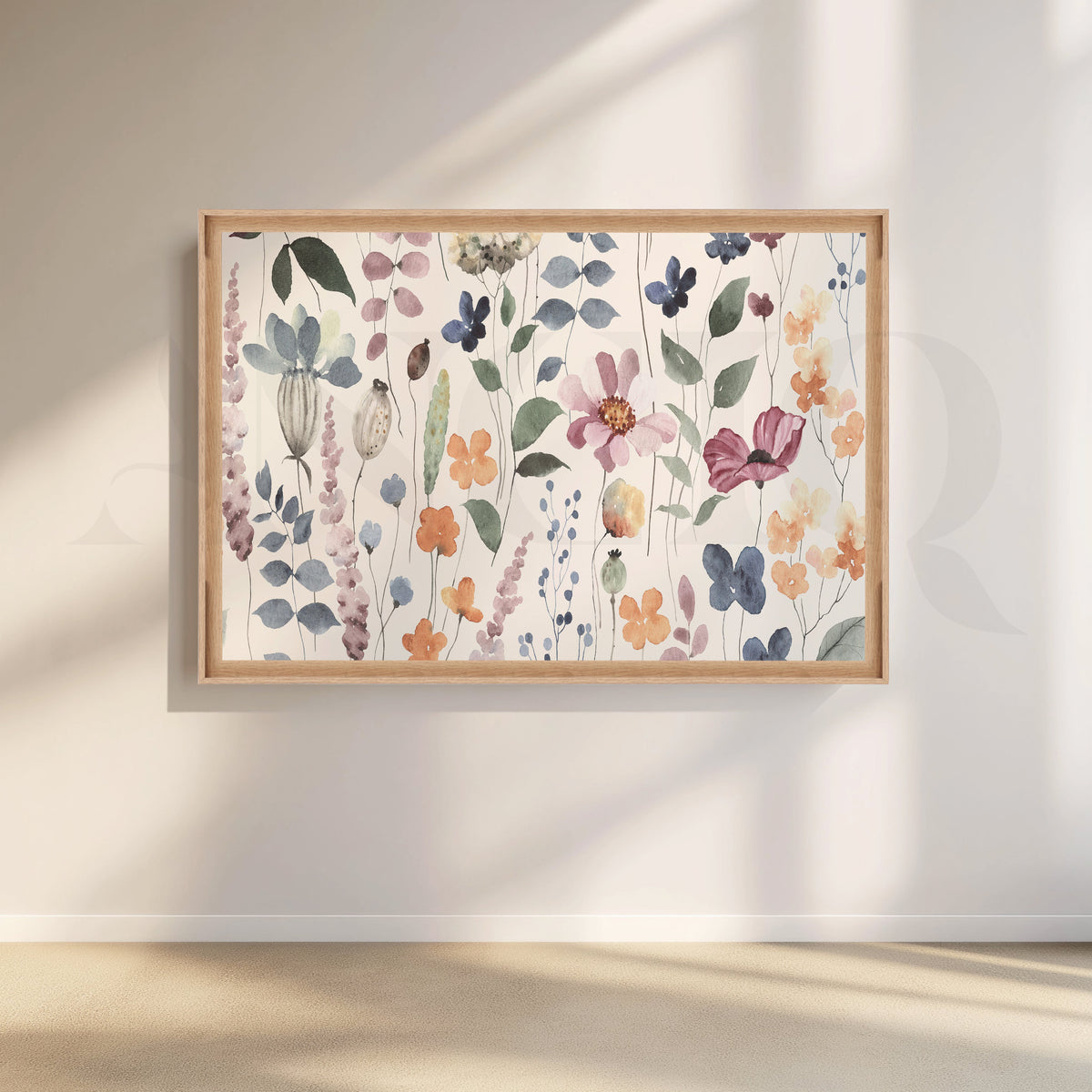 Poppies in the Wind Canvas Wall Artwork – Asha Art Studio – Image 5