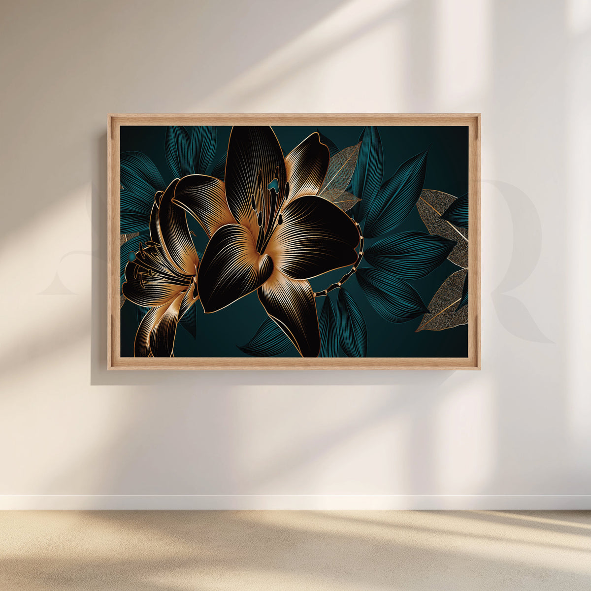 Hibiscus Fantasy Canvas Artwork – Asha Art Studio – Image 6