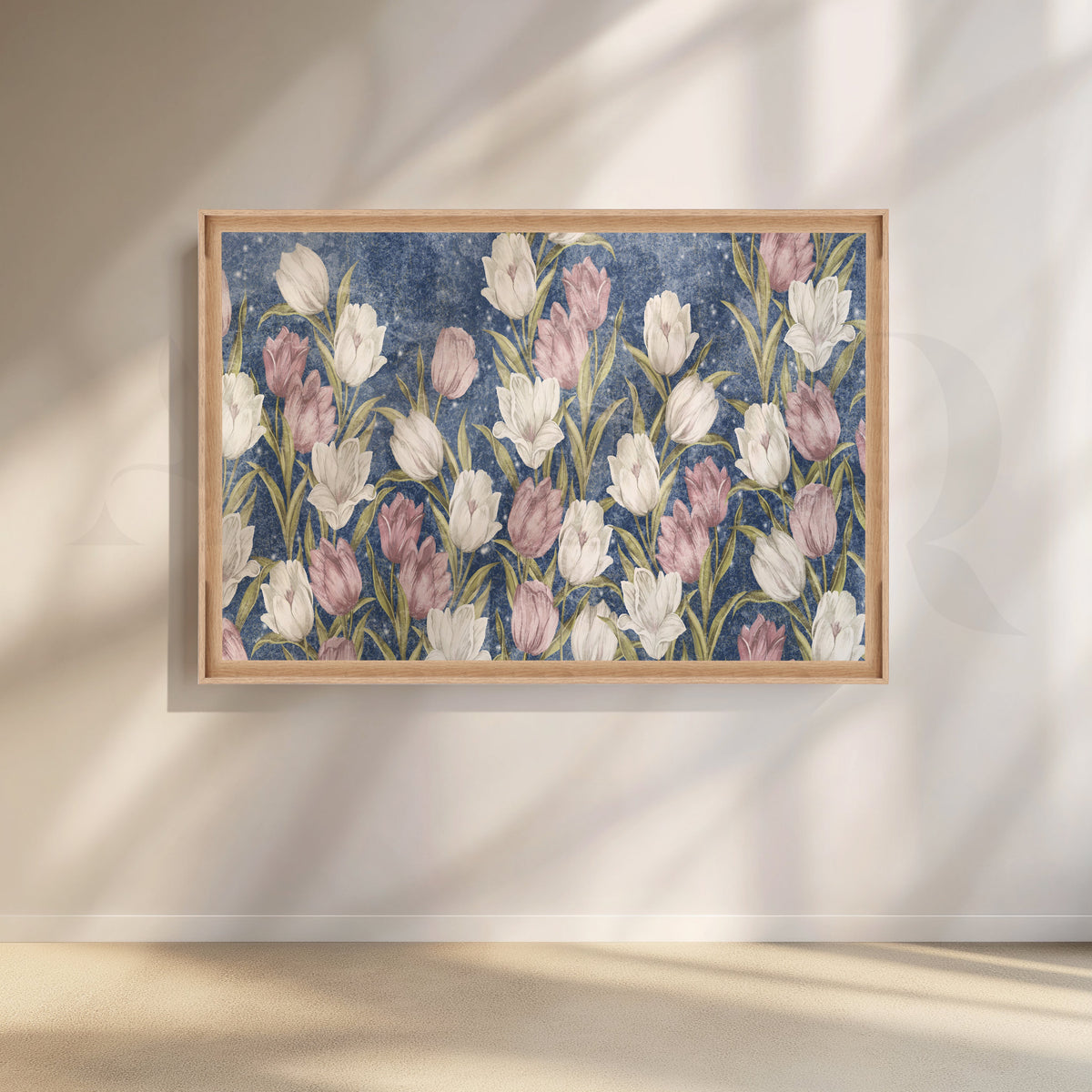 Elegant Tulip Garden Canvas Artwork – Asha Art Studio – Image 5