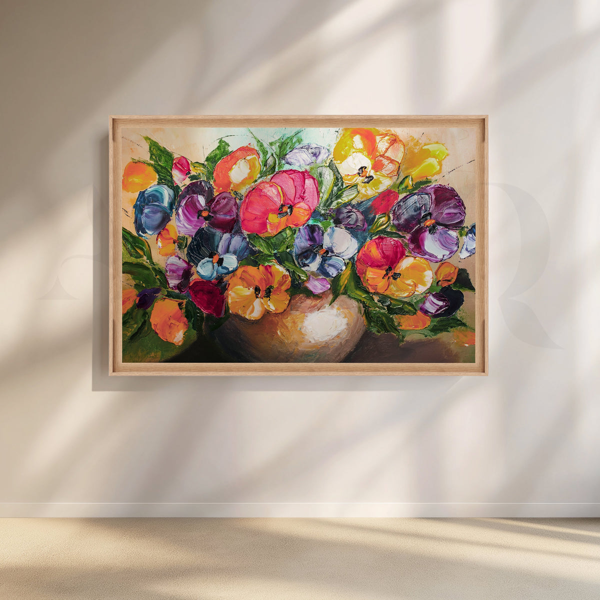 Colorful Floral Bouquet Canvas Artwok – Asha Art Studio – Image 6
