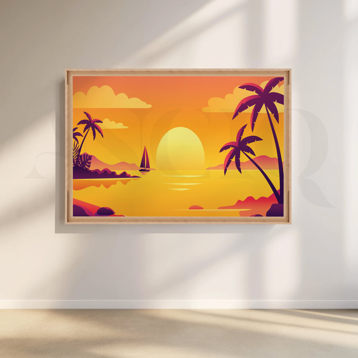 Eternal Horizon Canvas Artwork – Asha Art Studio – Image 5