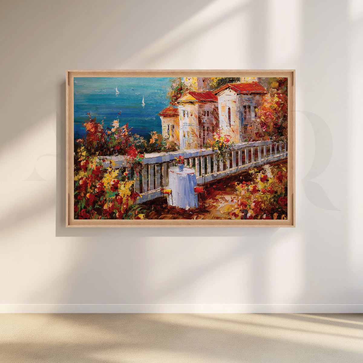 Mediterranean Escape Canvas Artwork – Asha Art Studio – Image 5