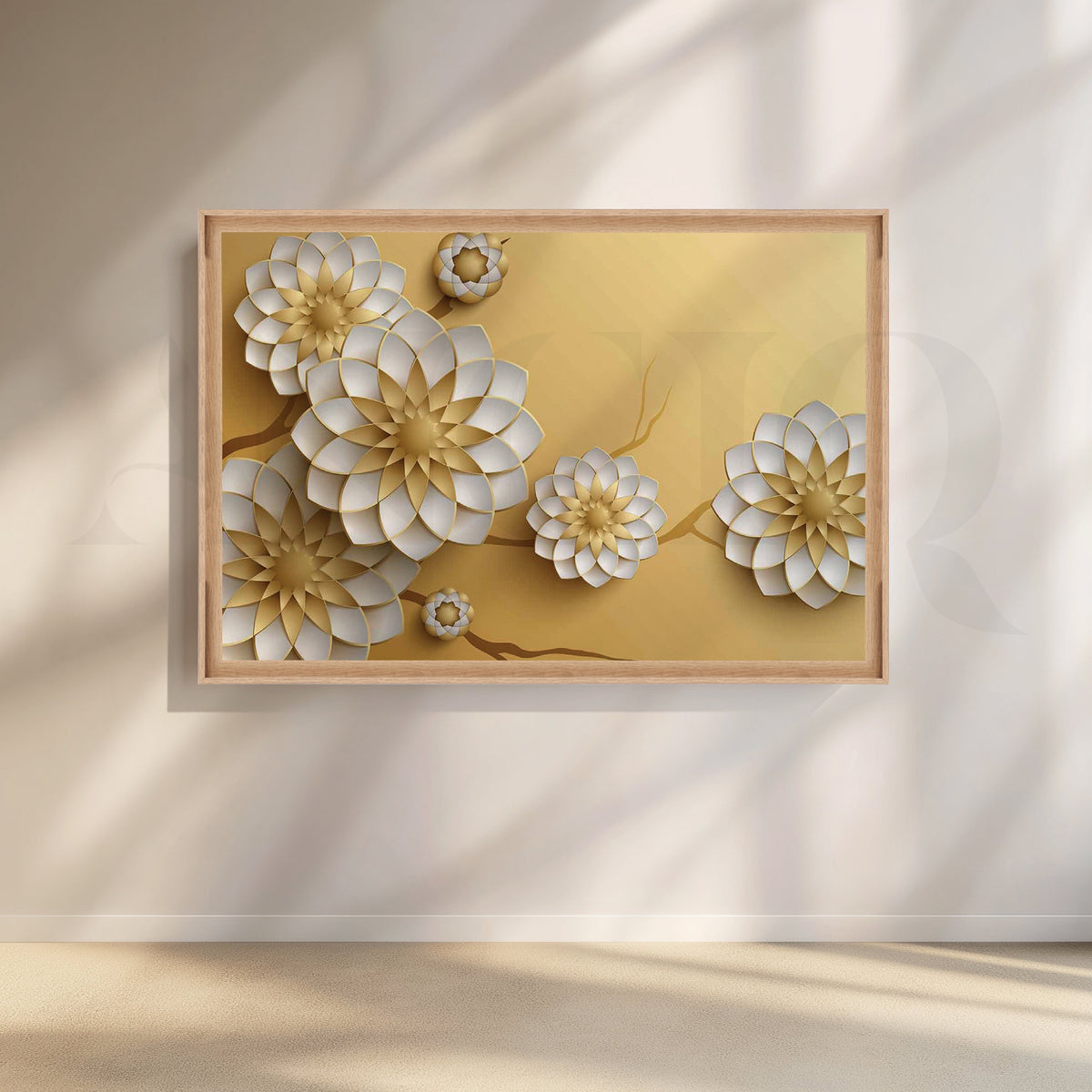 Celestialis Blossom Canvas Artwork – Asha Art Studio – Image 6
