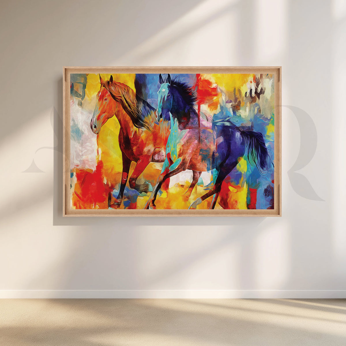 3D Horses Canvas Wall Artwork – Asha Art Studio – Image 5