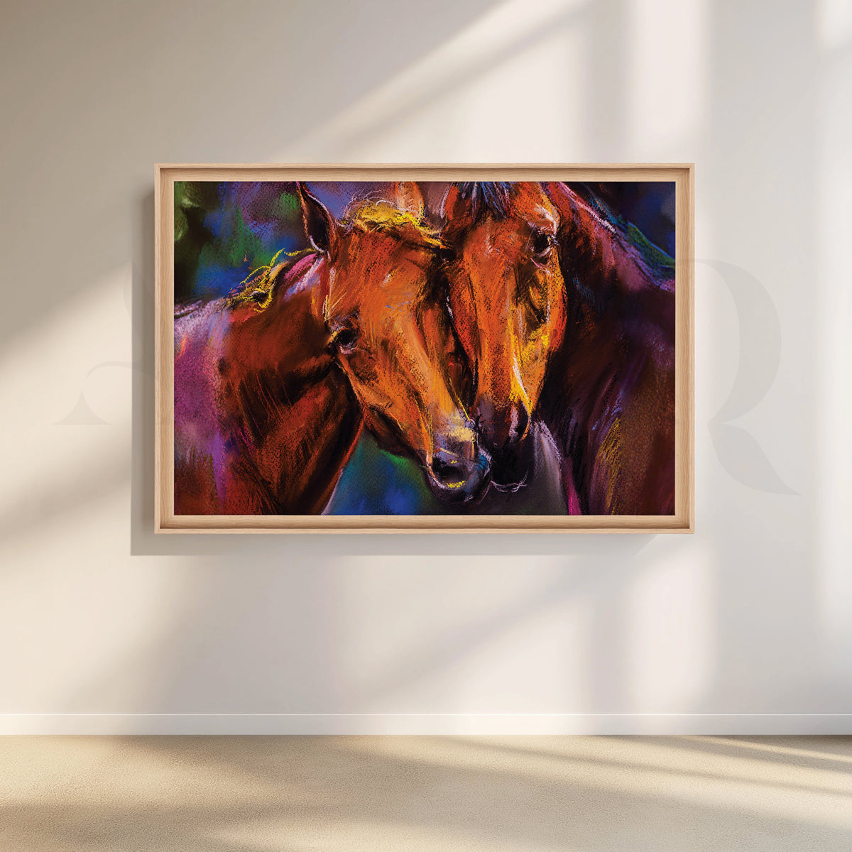 Equine Affection Canvas Artwork – Asha Art Studio – Image 5
