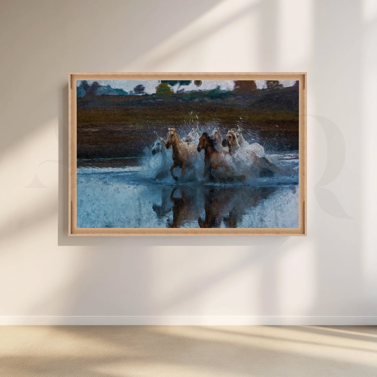 Aquatic Symphony Canvas Artwork – Asha Art Studio – Image 5