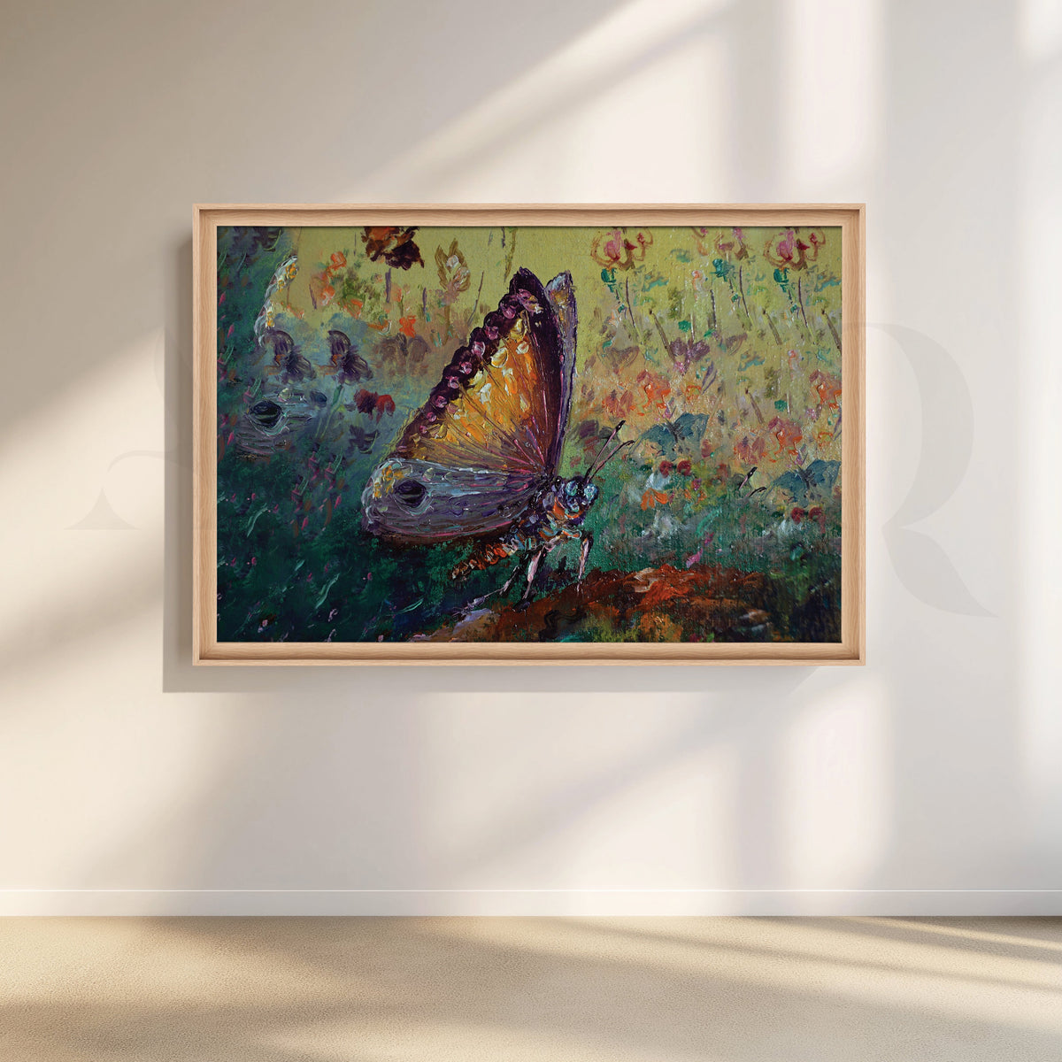 Butterfly Alights Canvas Artwork – Asha Art Studio – Image 5