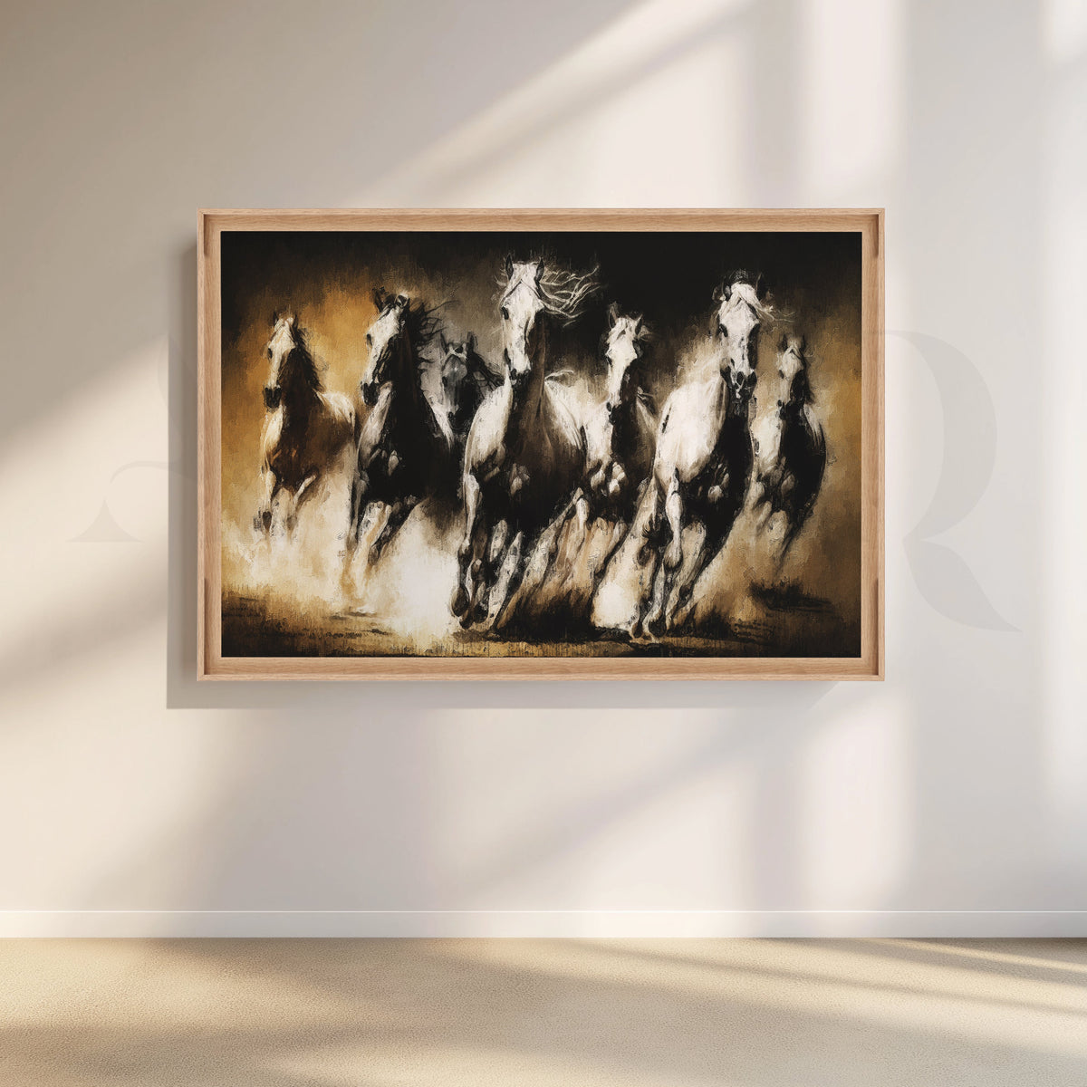 Wild Stampede Canvas Artwork – Asha Art Studio – Image 5