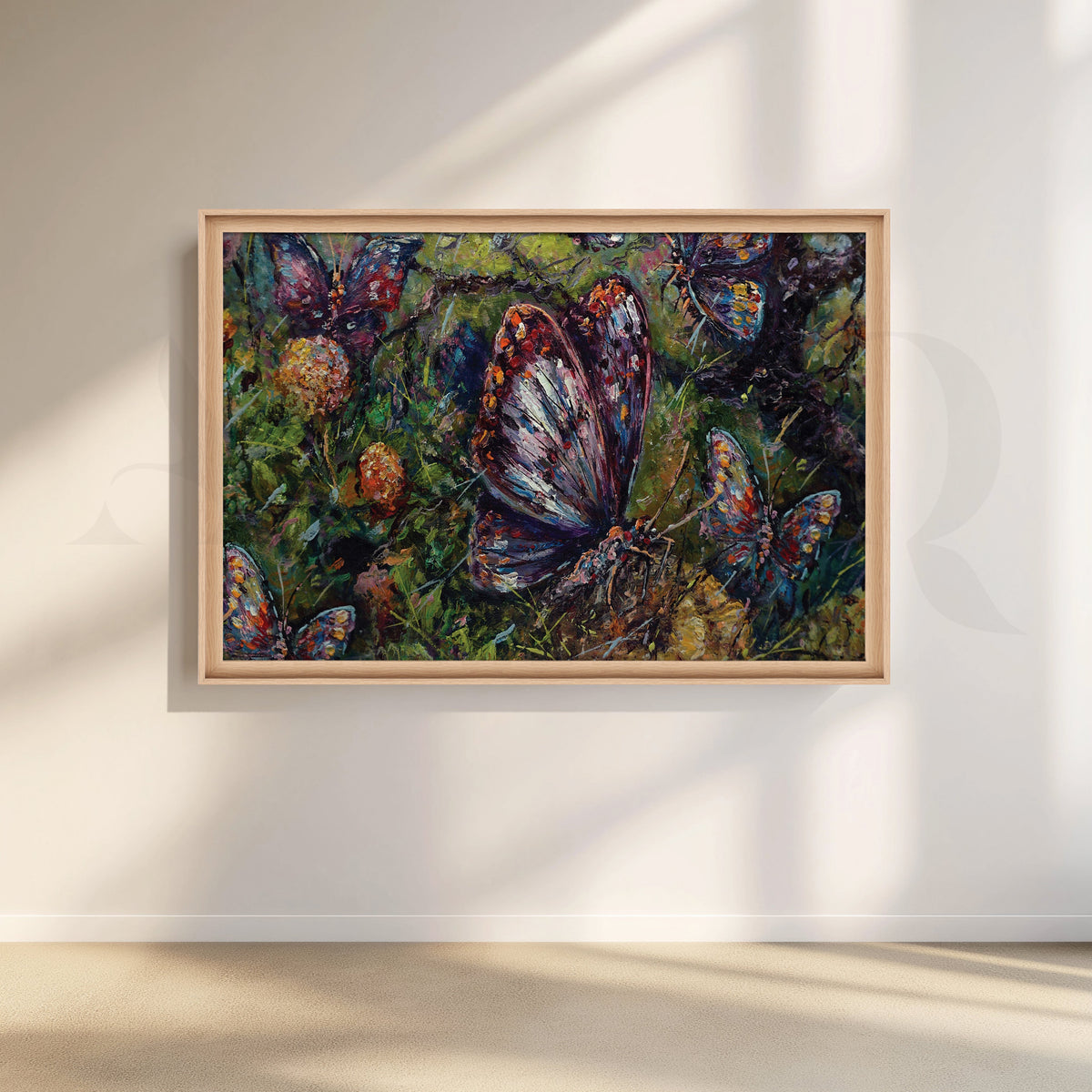 Enchanting Butterflies Canvas Artwork – Asha Art Studio – Image 5