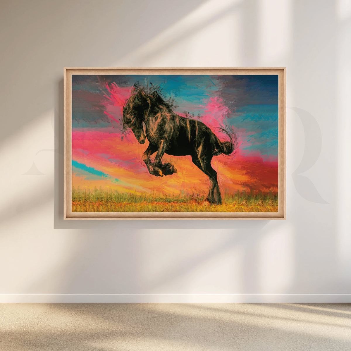Equestrian Symphony Canvas Artwork – Asha Art Studio – Image 5
