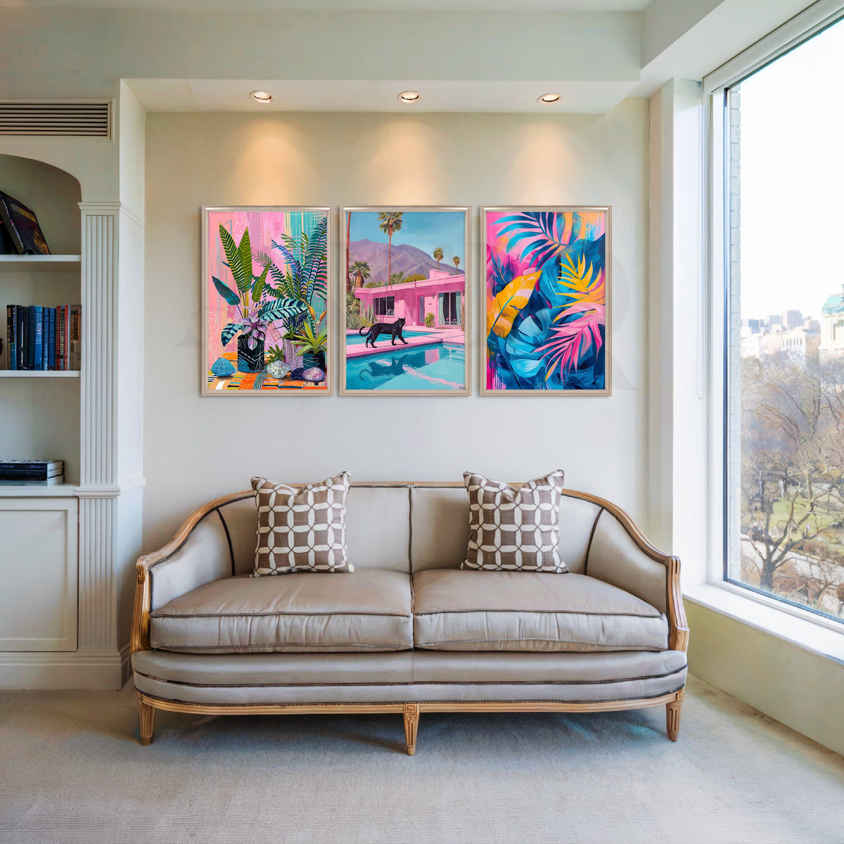 Miami Tropic Dreams Gallery Wall – Set of 3 Artworks – Asha Art Studio – Image 4