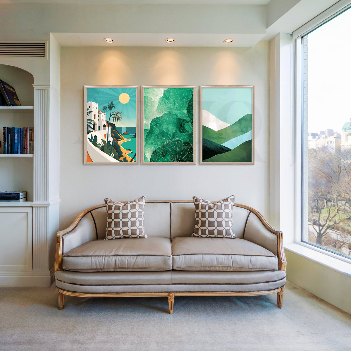 Coastal Serenity Gallery Wall – Set of 3 Artworks – Asha Art Studio – Image 4
