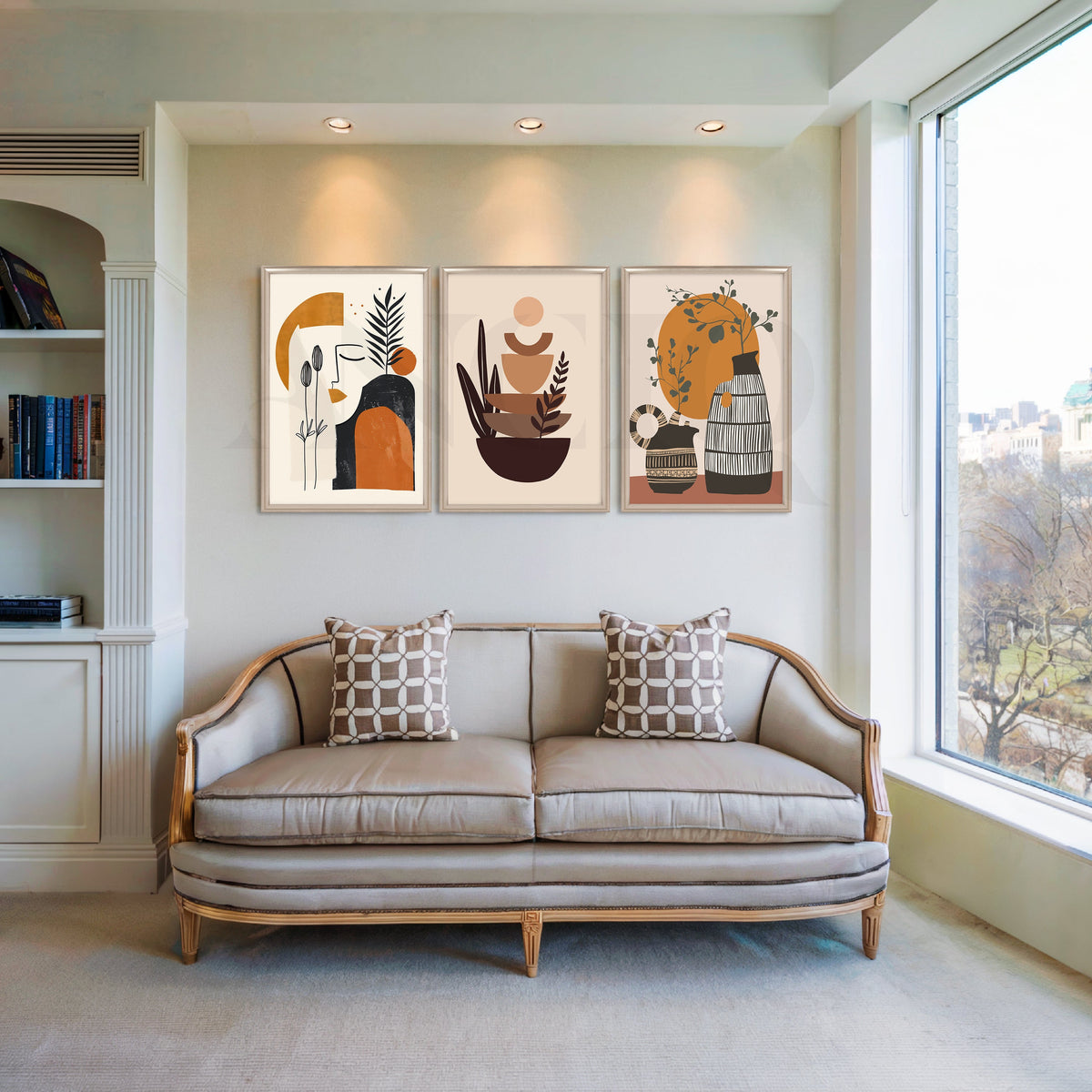 Boho Terra Muse Gallery Wall – Set of 3 Artworks – Asha Art Studio – Image 4