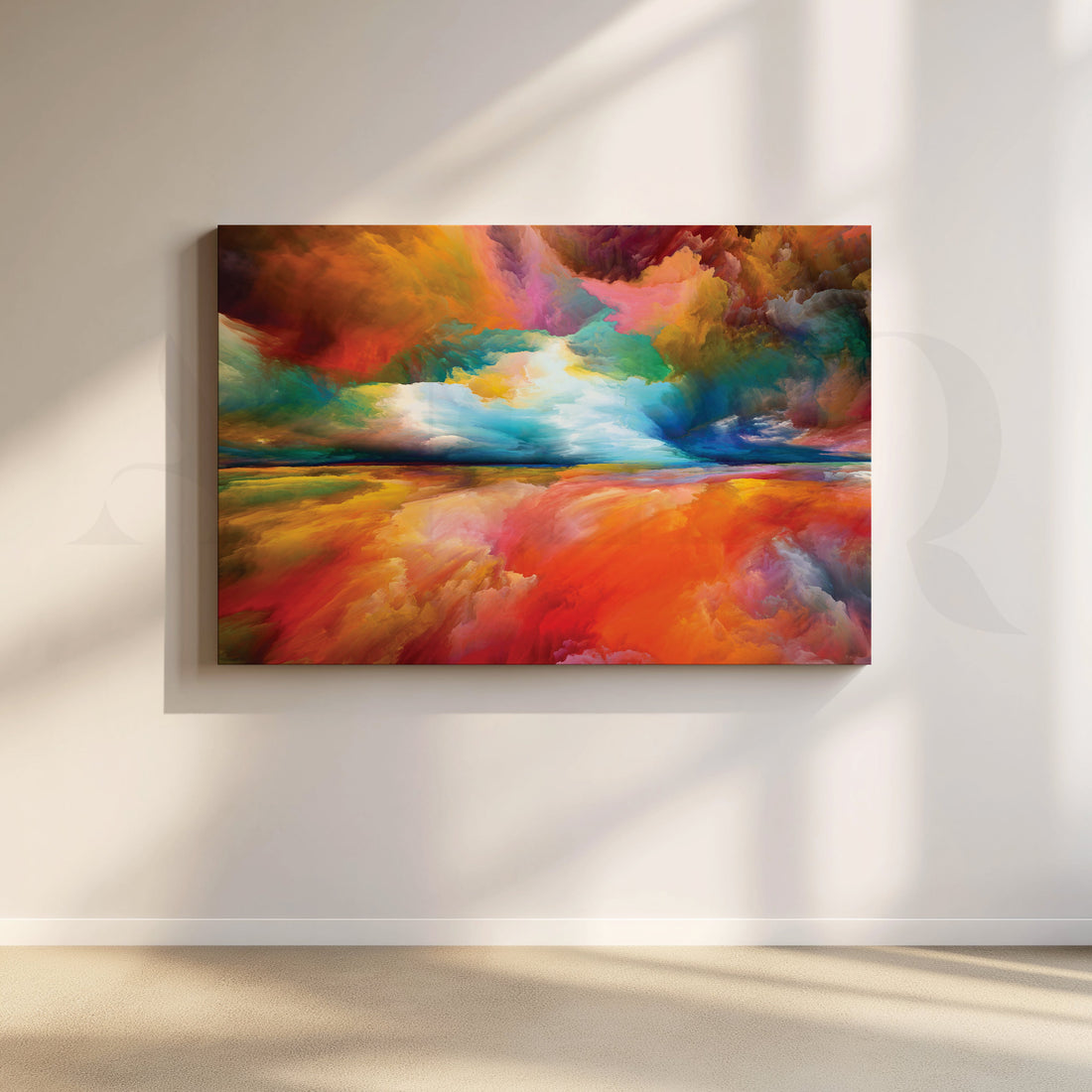Sunset Mirage Canvas Wall Artwork – Asha Art Studio