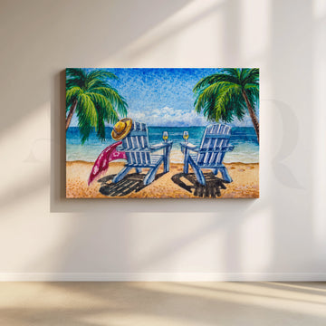 Tide Watching Canvas Artwork – Asha Art Studio